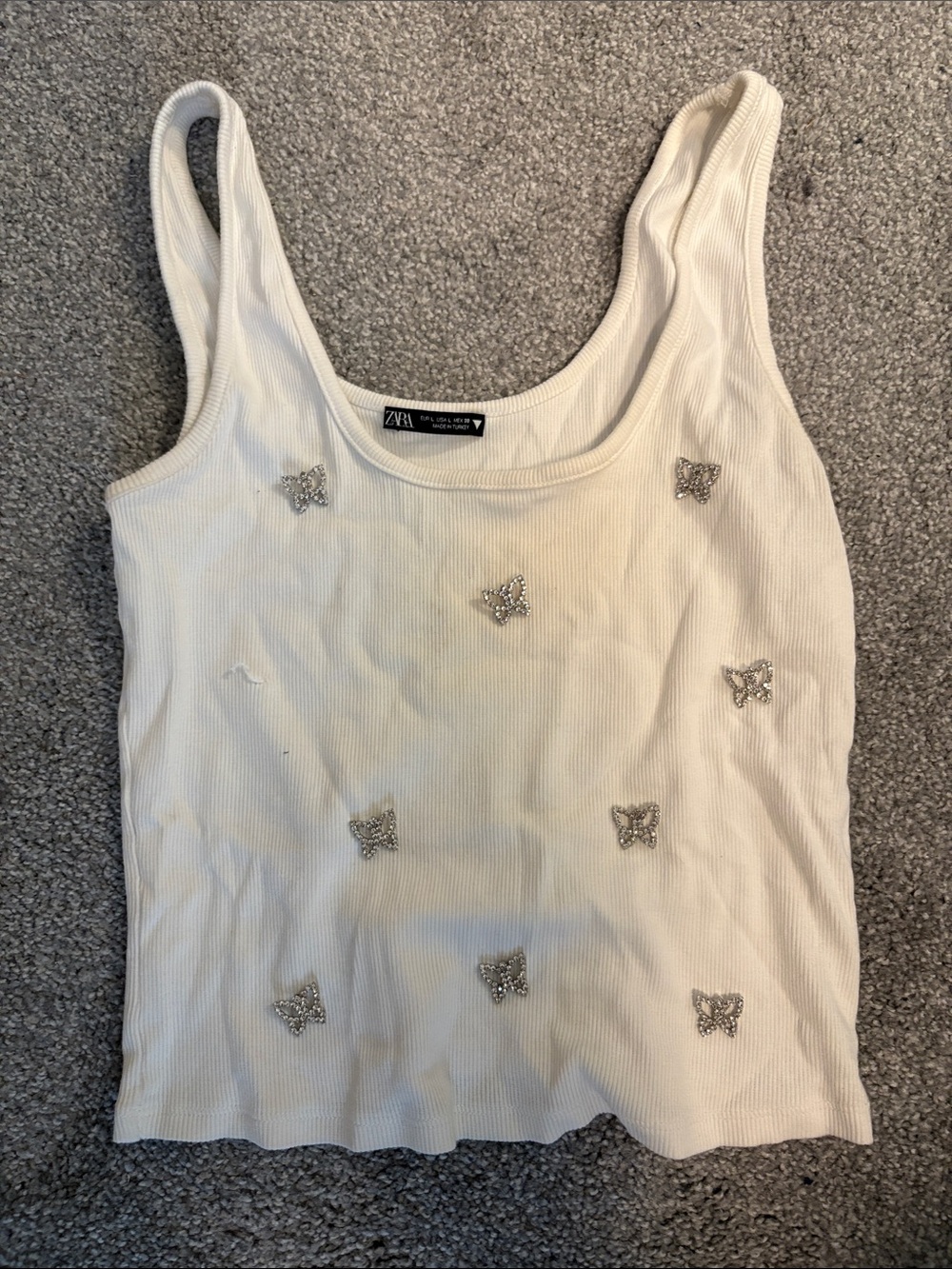 Fair condition Zara top with bows in size large